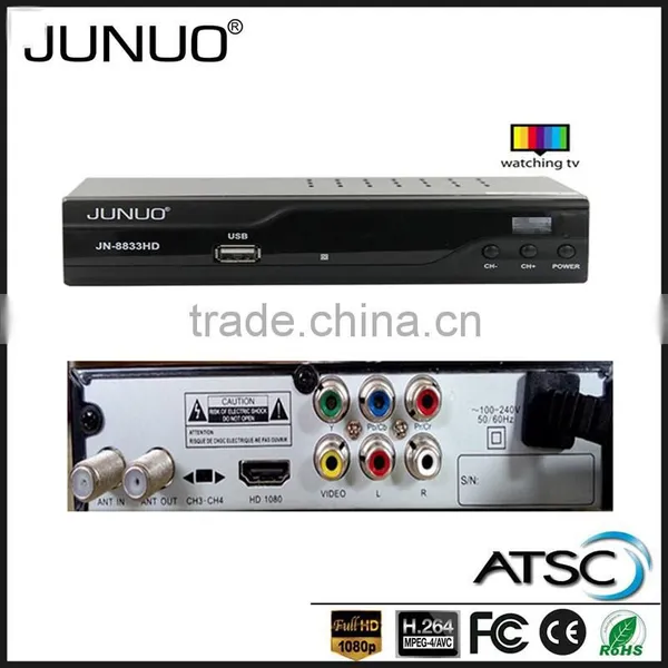 JUNUO China Factory 2016 OEM New Quality Full hd Strong Tuner Mstar USA tv Decoder Set Top Box ATSC photo-2