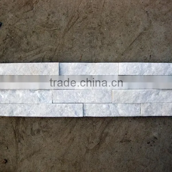 Brite white quartz cultural stone paneling stone exterior