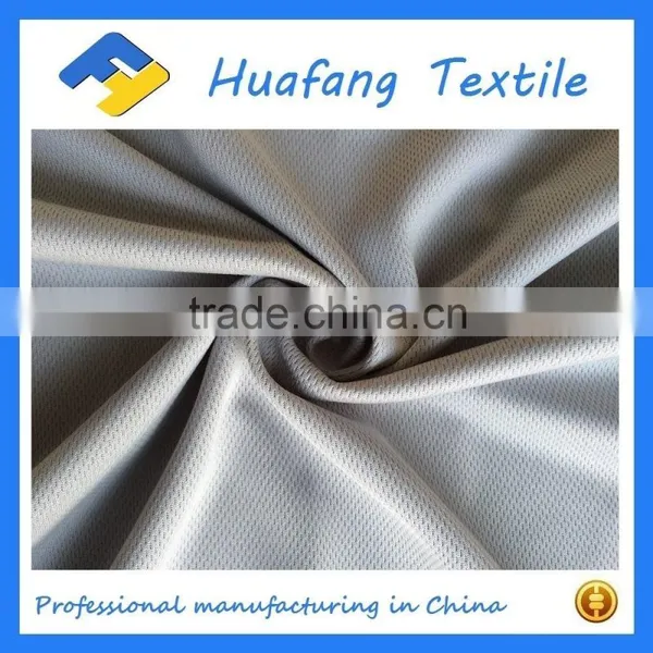 High Quality Weft Knitted Bird Eyes Mesh Fabric for T-shirt