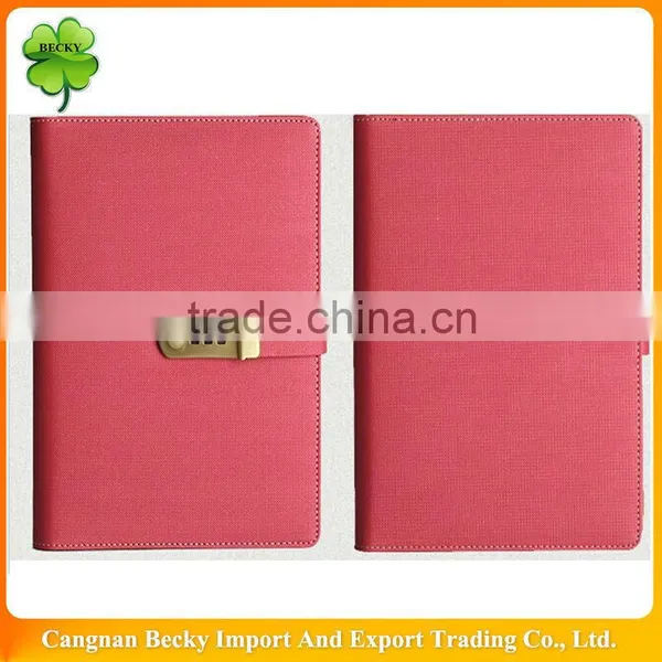 2014 Hot Selling Leather School Paper Eco Friendly Custom Spiral Notebooks