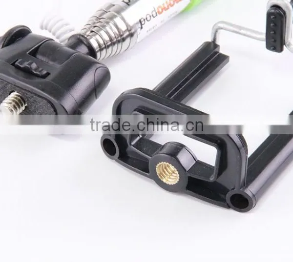 2015 Hot Portable in Pocket Walking Stick Selfie Stick With Wired Cheap Price photo-2