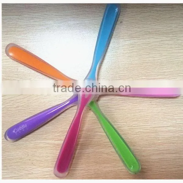 Bottom Price Hot-sale Food Grade Durable Silicone Baby Spoon photo-4