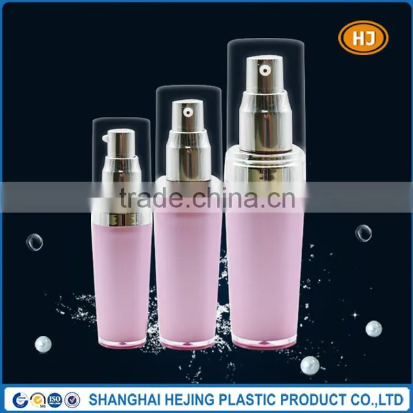 30ml Unique Shape Acrylic Plastic Pump Bottle for Personal Care