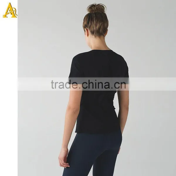 Women Blank Fashion New Trend Style Black t Shirt photo-3