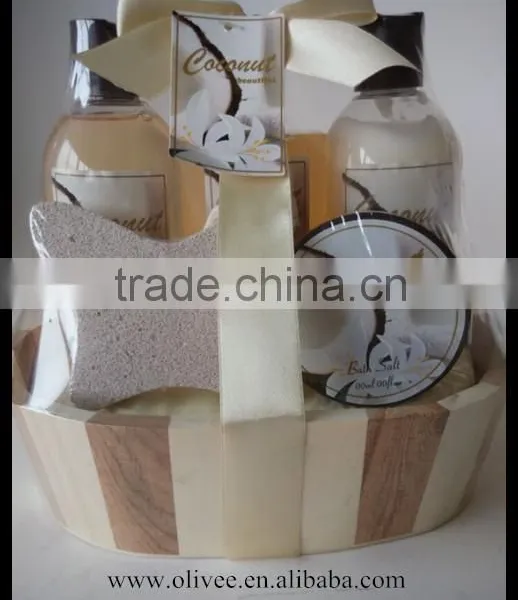 Whitening Moisturizing Skin Care Set Bath Set With Wooden Box photo-3