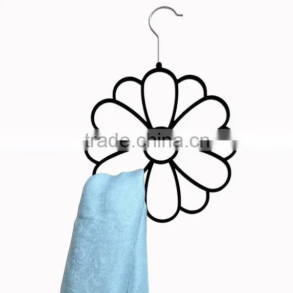 Hight Quality Flocked Flower Scarf Hanger photo-3