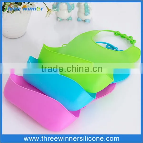 2015 Promotion Baby Bib Custom Printing Silicone Baby Bib photo-3