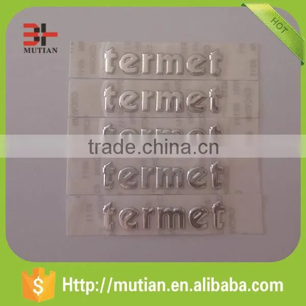 Customized Adhesive Metal Logo Sticker Label photo-2