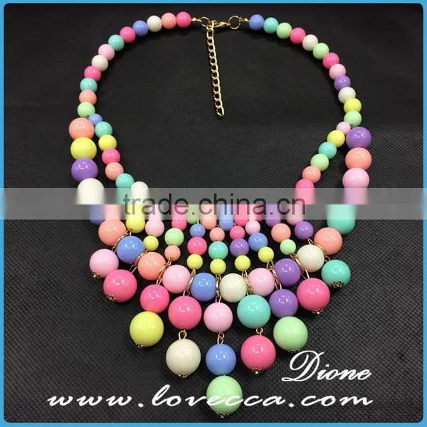 Top Quality Wholesale Fashion Rainbow Bead Stones Hot Fashion Necklace photo-4
