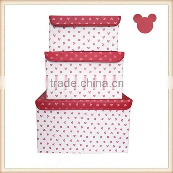 Mickey and Footprint Non Woven Foldable Storage Box for Kids photo-2