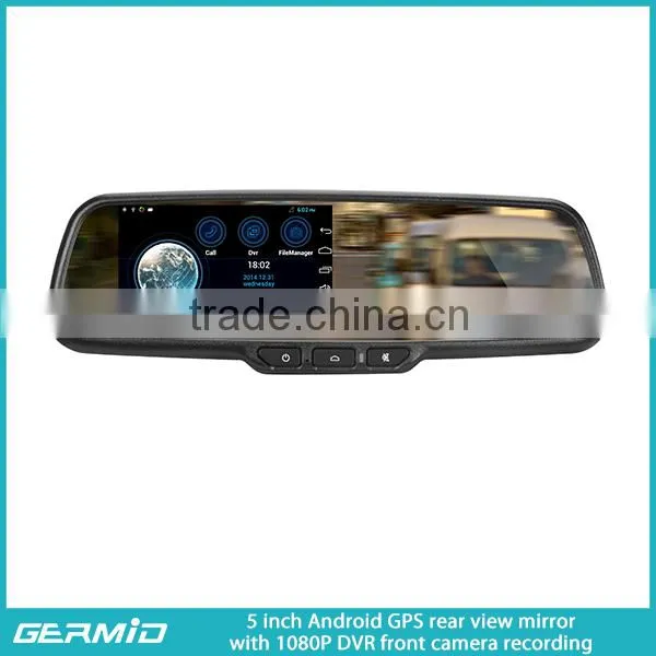 5 Inch Android Gps Navigation Rearview Mirror Gps Wireless Camera photo-2