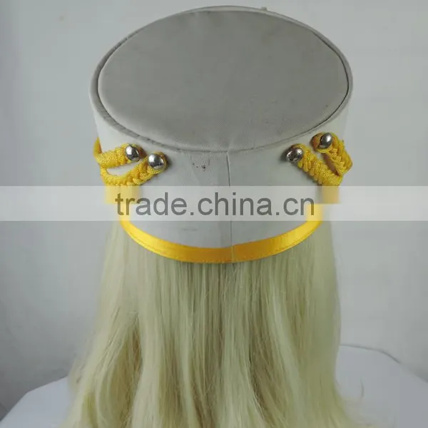 White Musical Playing Cap Top Hat Hard Hat photo-6