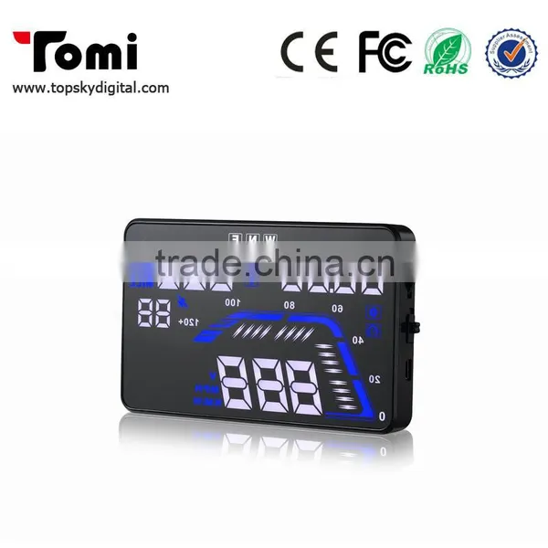 GPS HUD 5.5inch Car Head Up Display Connected Car by Car Charger Plug Play Speed, Real Time,satellite Number,driving Direction photo-2