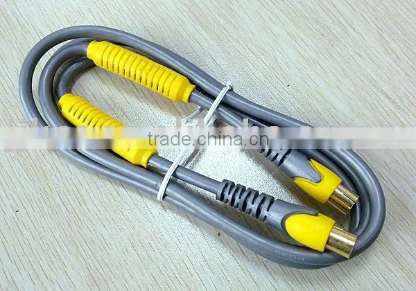 RG59 Connect Cable High Quality PAL M-F W/Ferrite Dual Color(PG)