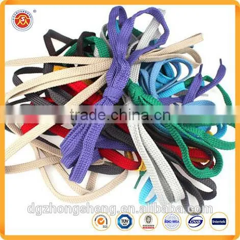 Colorful Flat Shoelaces With Metal Tips Custom Logo Shoelace Charms Shoelace photo-4