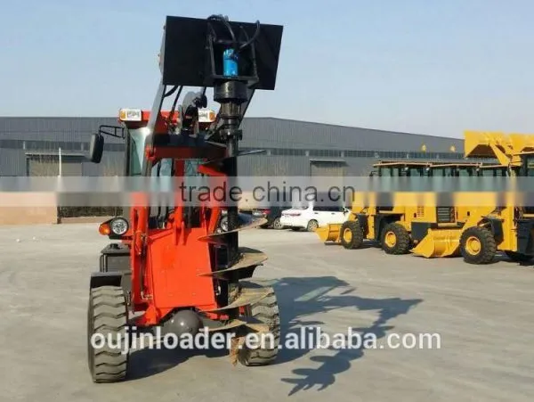 2016 New Design Mini Construction Equipment Wheel Loader With Auger photo-2