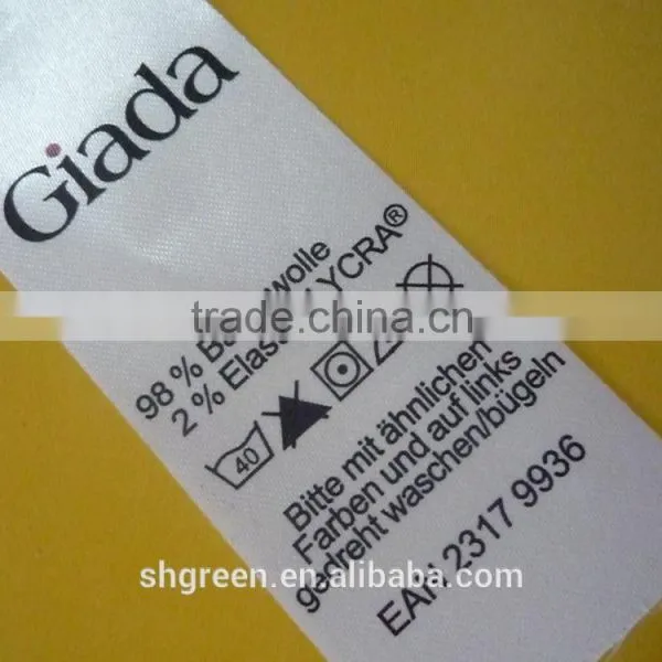 Non-woven Fabric Printing Label for Coat Side Seam photo-3