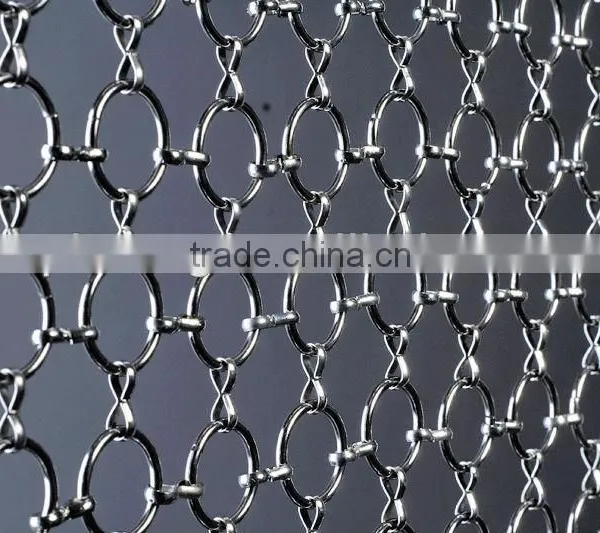 Hanging Metal Ring Mesh Room Divider Curtain photo-4