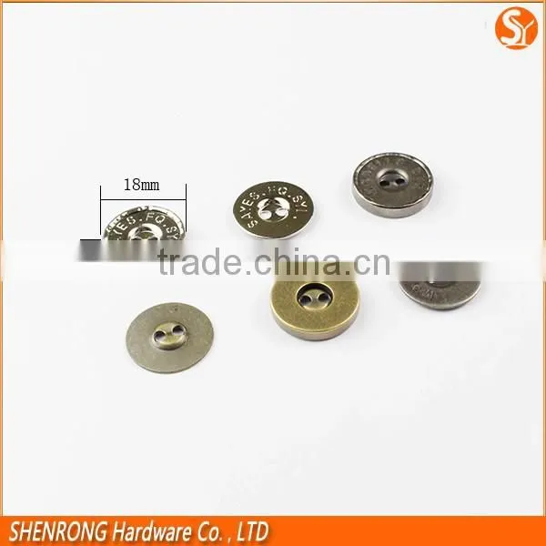Plating Sewable Magnetic Clothes Button With 2 Holes, Magnet Two Hole Buttons photo-5