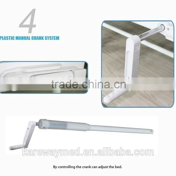 Manual Hospital Bed With Abs Cranks With 1 Function photo-3