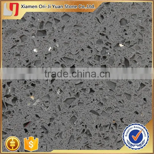 Top Level New Coming Dark Grey Artificial Quartz Stone photo-6