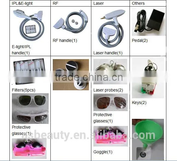 Vascular Lesions Removal 2016 OEM E-light RF Hair Removal Wrinkle Removal Shr Ipl Yag /shr Opt Ipl Machine photo-5