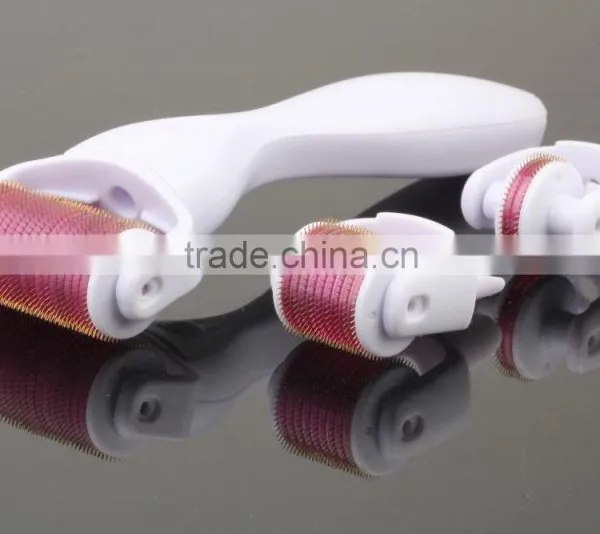 3 in 1 Derma Roller With 3 Separate Roller Heads of Different Needle Count 180c/600c/1200c for Eye+face+body photo-3