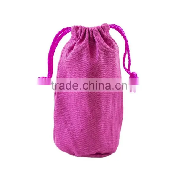 7" x 4.5" Neon Colored Canvas Pouch Bags Sacks With Drawstring Closure photo-2