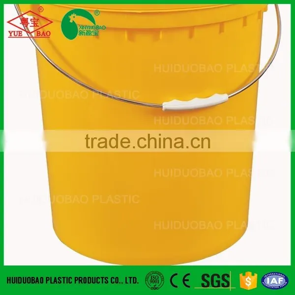 Yellow Plastic Bucket 30L for Construction photo-4