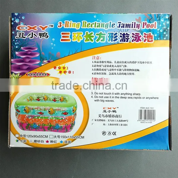 Wholesale Hot Sell Multifunction Pvc 3 Layers Rectangle Household Pool Toy Family Pool for Outdoor Game photo-2