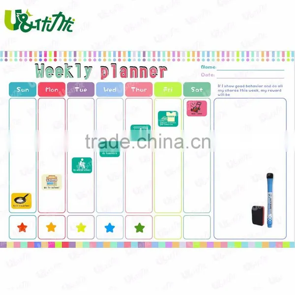 Dry Erase Calendar Flexible Magnet Board for Refrigerator 12 X 16.5 Inches Magnetic Organizer photo-6