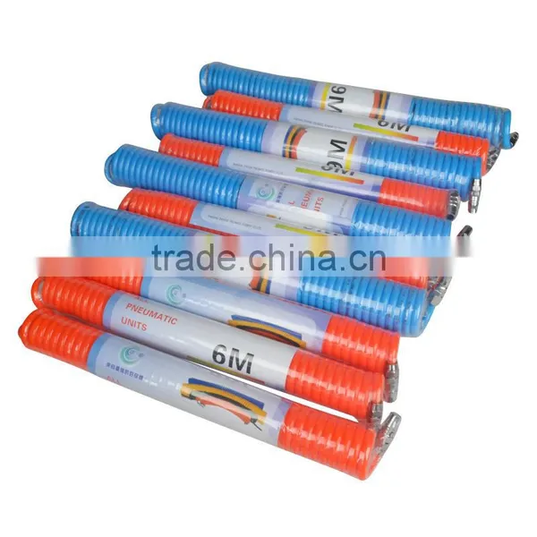BLue Polyurethane Spiral Tube, PU Coil Hose With Quick Connectors(5.5*8mm),Pneumatic Valve photo-6