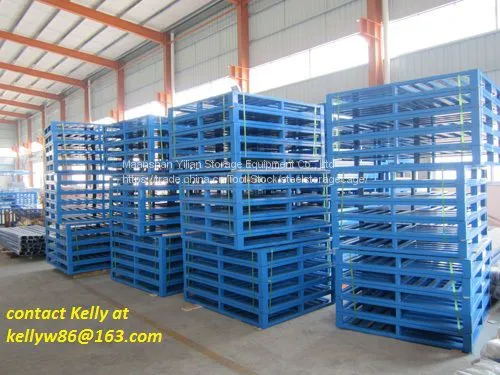 Collapsible Steel Stacking Transport Wire Mesh Container/ Pallet photo-5