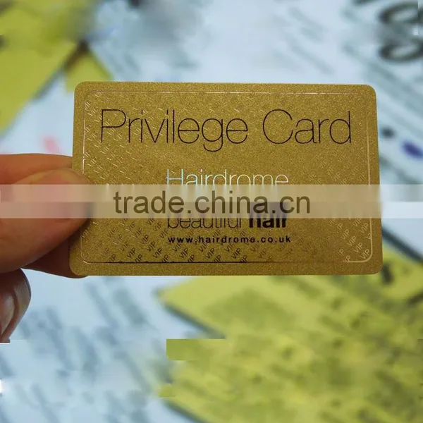 Cheap Gold Metallic PVC Card photo-6