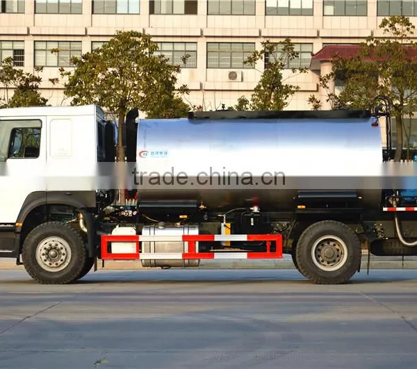China Heay Duty Sinotruck Howo Heated Asphalt Tanker Truck With Left Hand Drive and RHD photo-3