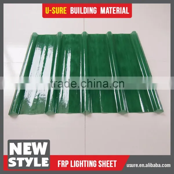 Clear Plastic Corrugated FRP Transparent Roofing Sheet photo-3