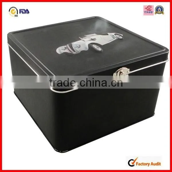 Round Corner Stamping Small Sewing Tin Box photo-2