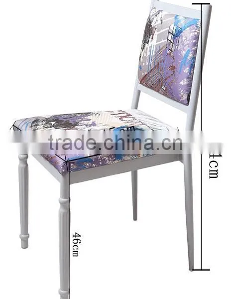 Wholesale Quality Antique Metal Square Back Dining Chair QL-T855 photo-4