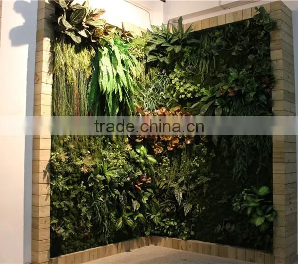 Fake Plant Free Combination Grass Flower Green Wall for Hotel Office Decoration photo-4