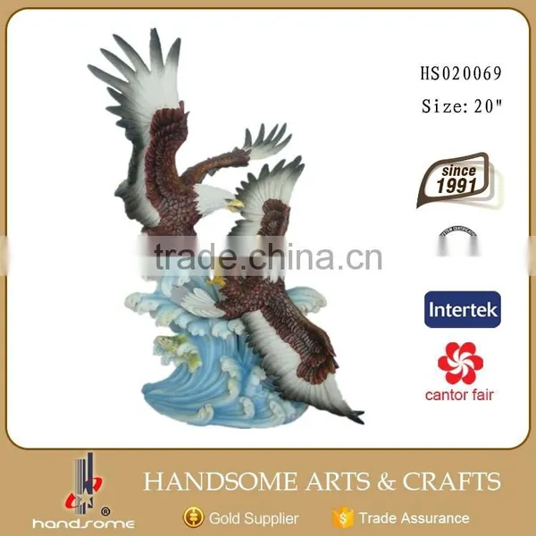 24 Inch Resin Realistic Animal Items Home Decoration Eagle Statues photo-6