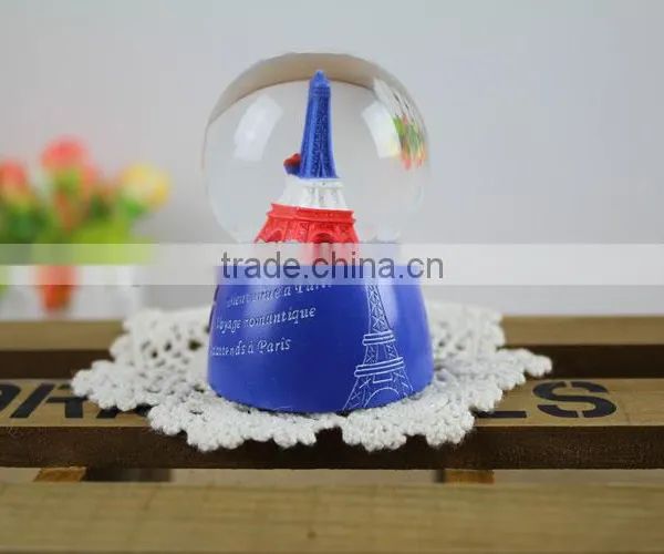 France Paris Eiffel Tower Water Snow Globe photo-5