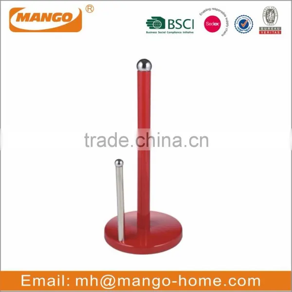 Standing Glass Base Stainless Steel Kitchen Paper Towel Holder photo-4