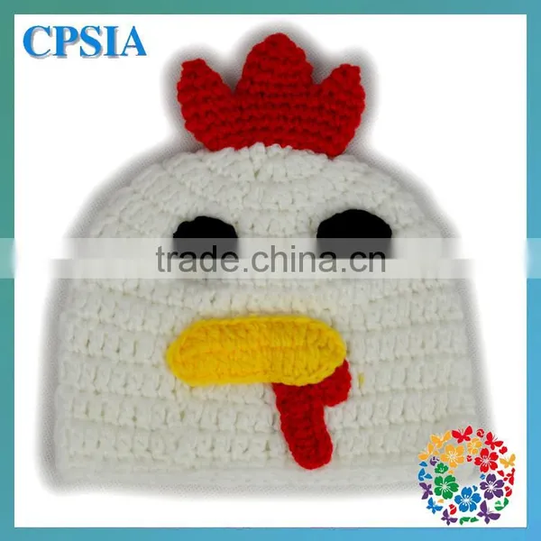 HOT!winter Animal Hat Chicken Pattern Baby Boy Knitted Hat