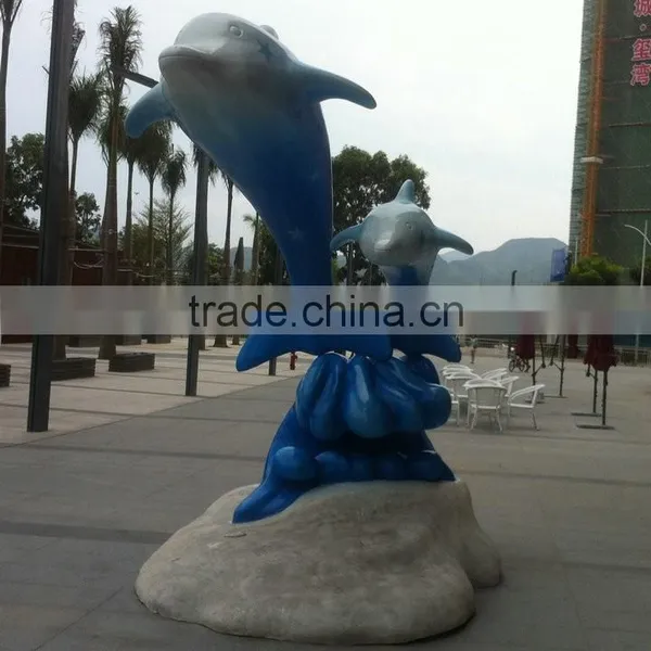 Fiberglass Dolphin Statue Sculpture Figure photo-5