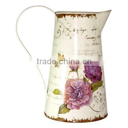 Galvanzied Metal Flower Jugs photo-4