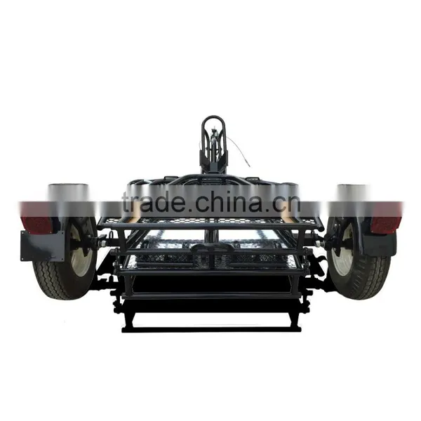 Folding Single RAIL Motorcycle Enclosed Trailer Used for Harley Honda Gold Wing Motorbike With Accessory photo-4
