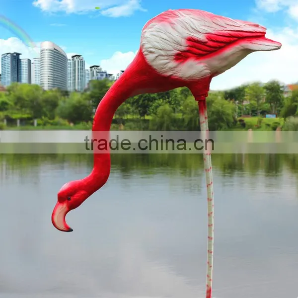 Wholesale Large Resin Garden Animal Statues Fiberglass Flamingo Statue photo-5