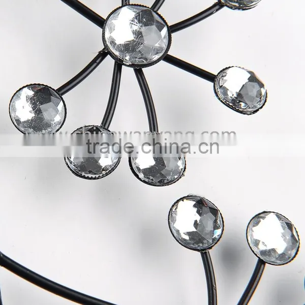 2015 China Factory Modern Luxury Tree Design Iron Art Quartz Wall Clock photo-2