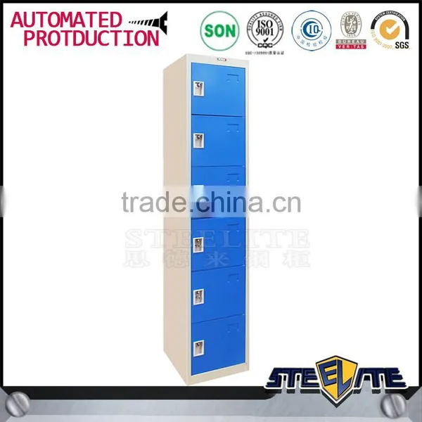 Commercial Metal Wardrobe Locker Storage Cabinet 6 Door Metal Storage Container photo-2