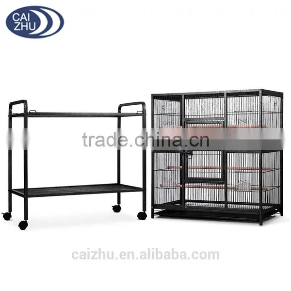 Pet Parrot Aviary Bird Cage Stand With Wheels photo-3